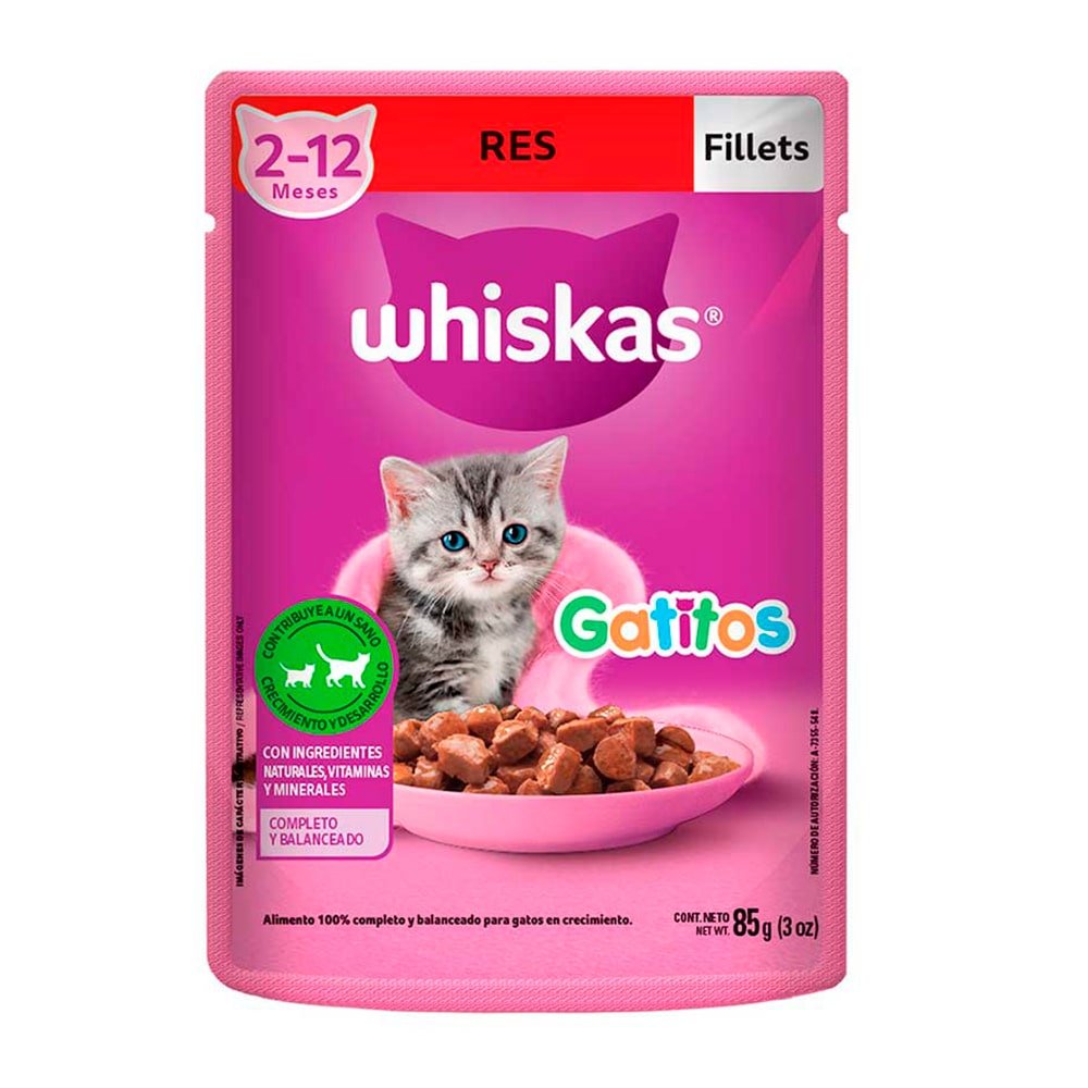 Whiskas Gatitos Carne
